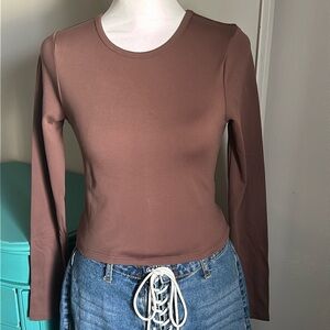 New Cotton On Ultra Buttery Soft Fitted Long Sleeve Athletic Workout T-Shirt